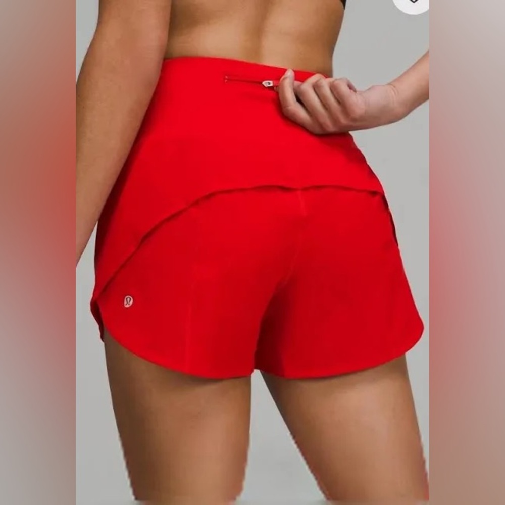 lululemon Red Speedup Shorts